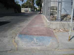 Sidewalk in La Paz